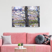 Vue de Arles, vergers en fleurs de Van Gogh Art