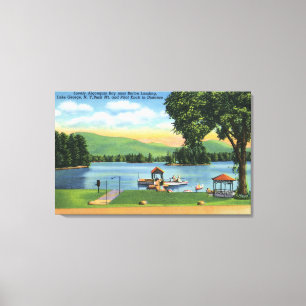 Toile Vue de baie d'algonquin du mâle Mt et du bouton