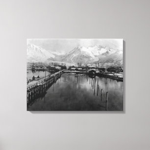 Toile Vue de bord de mer dans Valdez, photographie de