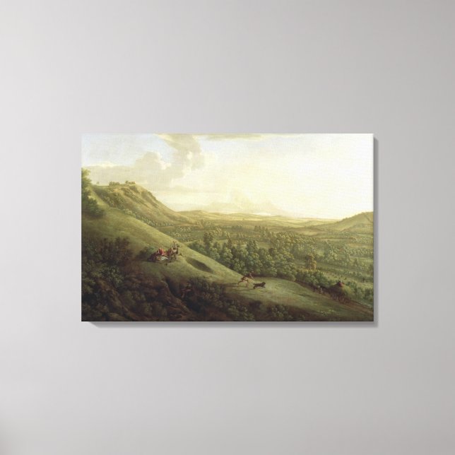 Toile Vue de Boxhill, Surrey, avec Dorking in the Dis (Recto)