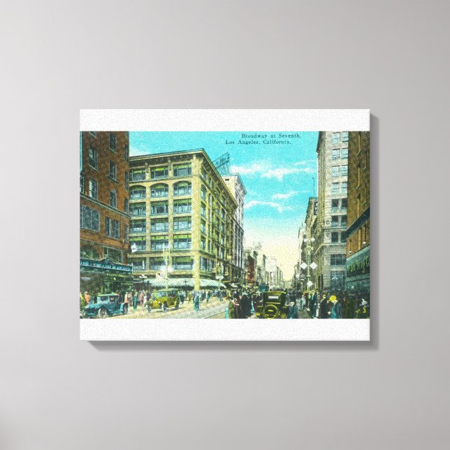 Toile Vue de Broadway et du septième coin (Recto)