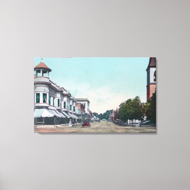 Toile Vue de BroadwayChico, CA (Recto)