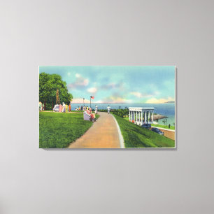 Toile Vue de colline de Coles de la promenade