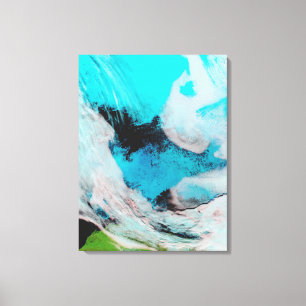 Toile Vue de couleur fausse de Polynya (eau libre)