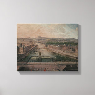 Toile Vue de dauphine d'endroit et de la Seine