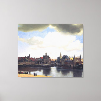 Toile Vue de Delft par Johannes Vermeer (vers 1660)