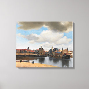 Toile Vue de Delft Vermeer
