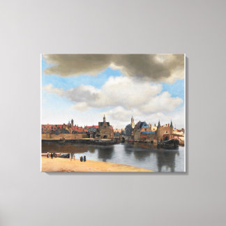 Toile Vue de Delft Vermeer