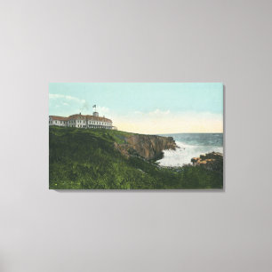 Toile Vue de falaise de tête chauve et extérieur de