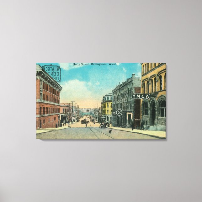 Toile Vue de Holly Street YMCABellingham, WA (Recto)