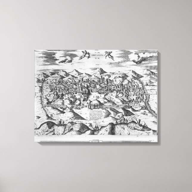 Toile Vue de Jérusalem, 1570 ? (Recto)