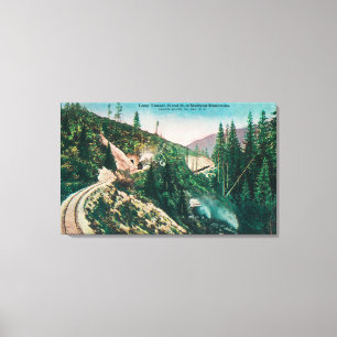 Toile Vue de la boucle Pacifique du sud Tunne de chemin