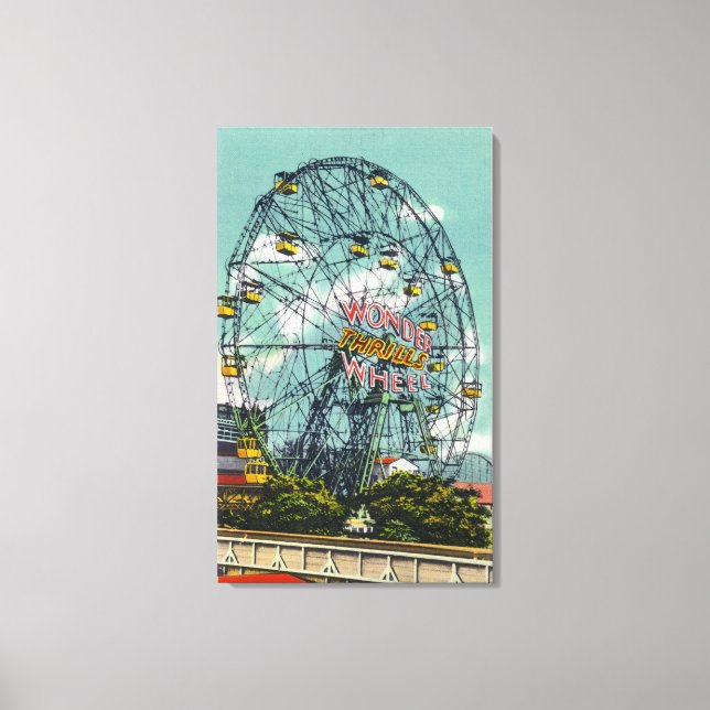 Toile Vue de la célèbre Wonder Ferris Wheel (Recto)