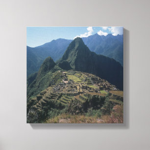 Toile Vue de la citadelle au Machu Picchu