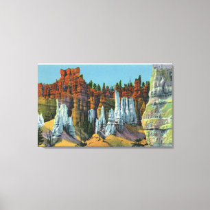 Toile Vue de la cour de la Reine