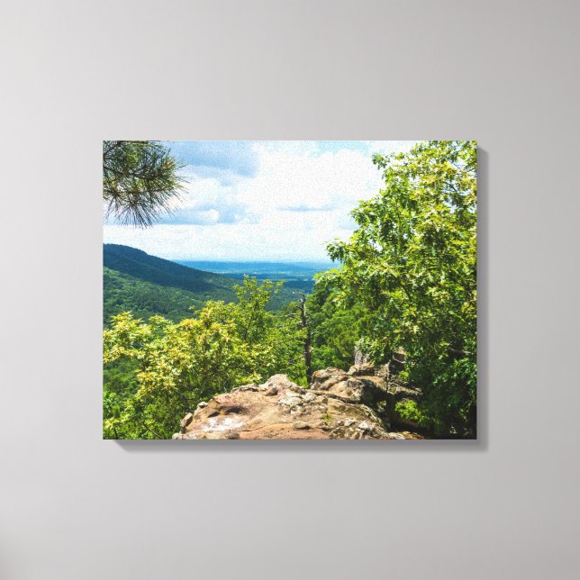 Toile Vue de la falaise de la forêt nationale d'Ozark (Recto)