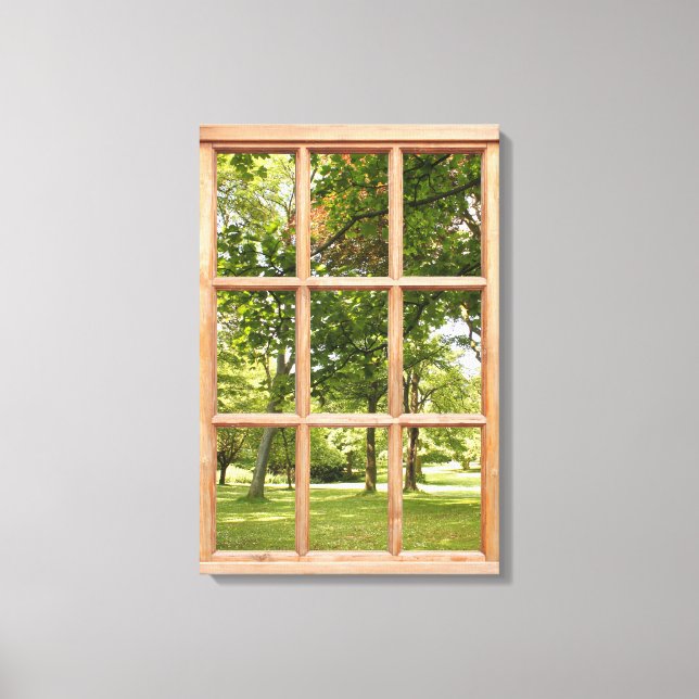 Toile Vue de la fenêtre de l'effet 3D Sun et Shade (Recto)