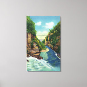Toile Vue de la gorge de Fall Creek