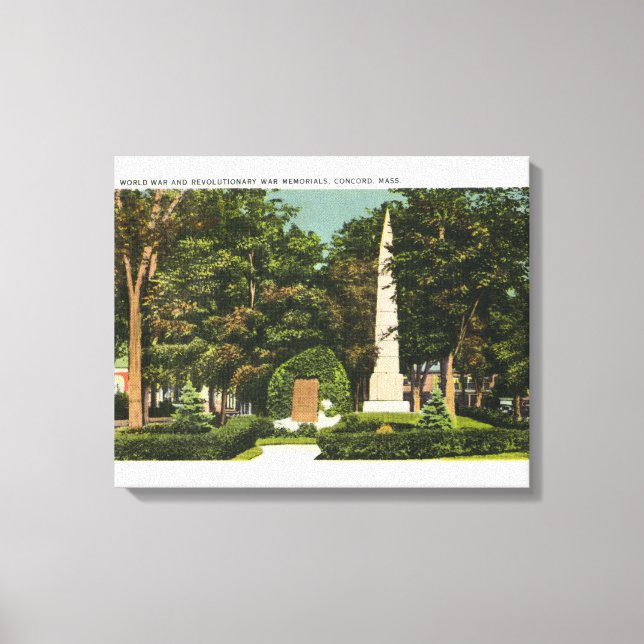 Toile Vue de la guerre mondiale, monuments commémoratifs (Recto)