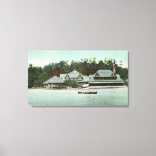 Toile Vue de la péniche de parc de Norumbega