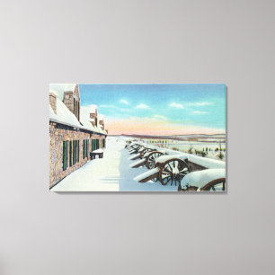 Toile Vue de la plate-forme du sud en hiver