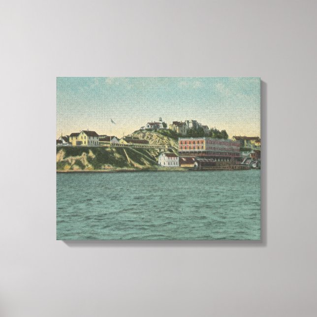 Toile Vue de la prison de l'île CAAlcatraz (Recto)