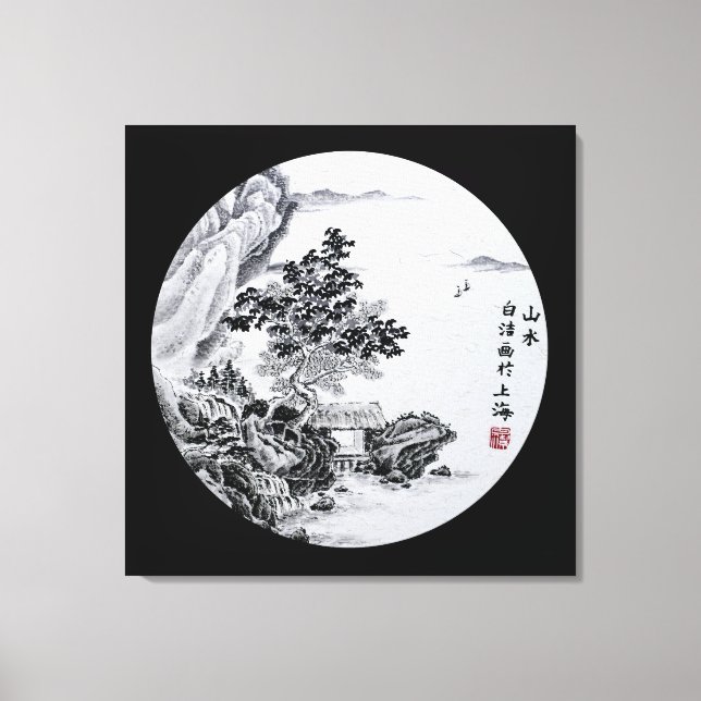 Toile Vue de la rivière (Recto)