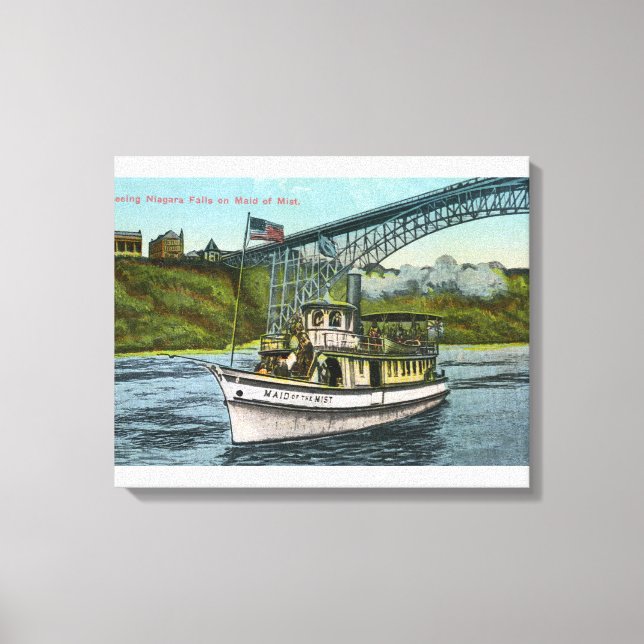 Toile Vue de la servante du bateau de plaisance 2 (Recto)