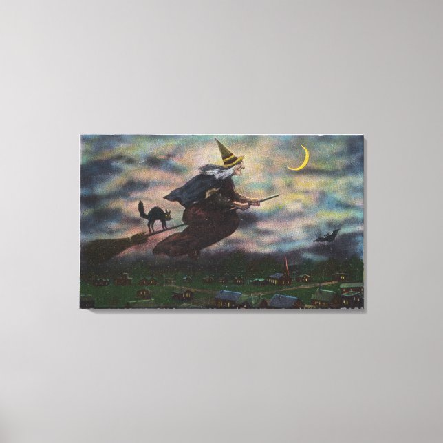 Toile Vue de la sorcière Salem sur sa chambre (Recto)