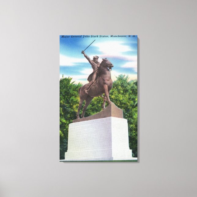 Toile Vue de la statue du général John Stark (Recto)