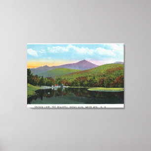 Toile Vue de la tête indienne et du lac Shadow