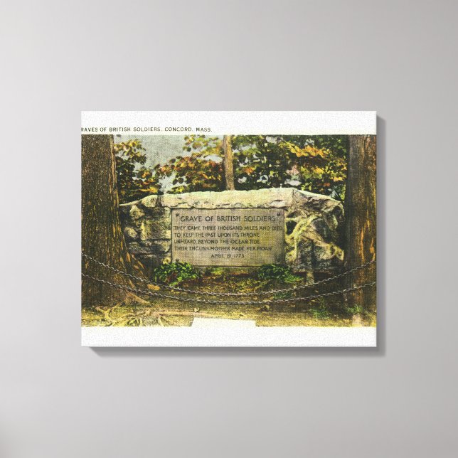Toile Vue de la tombe des soldats britanniques (Recto)