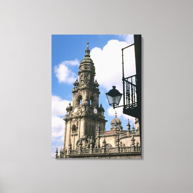 Toile Vue de la tour de l'horloge à l'angle de (Recto)