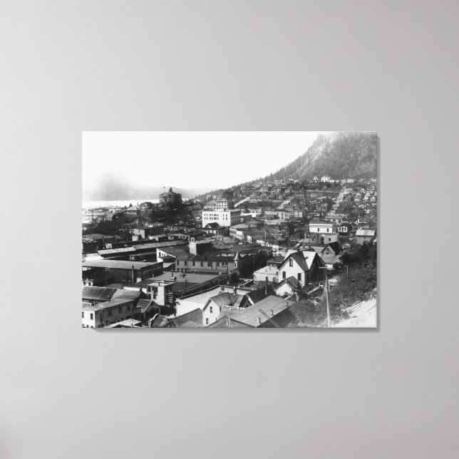 Toile Vue de la ville de Juneau, Alaska Photographie 3 (Recto)