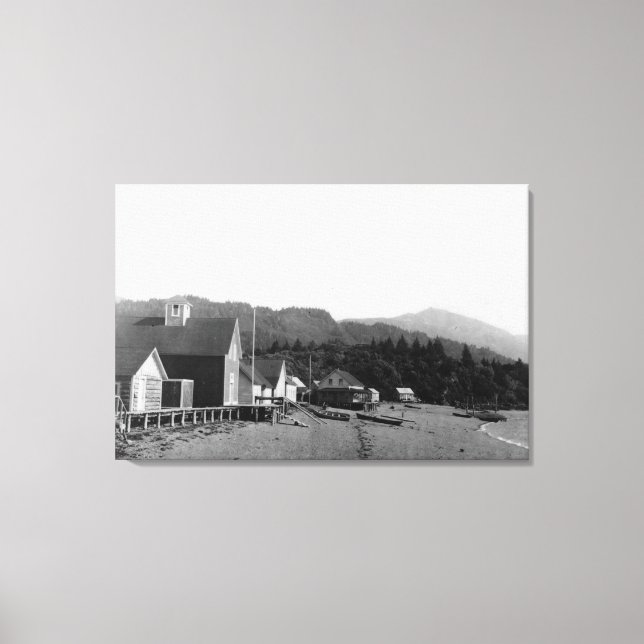 Toile Vue de la ville de Seldovia, Alaska Photographie (Recto)