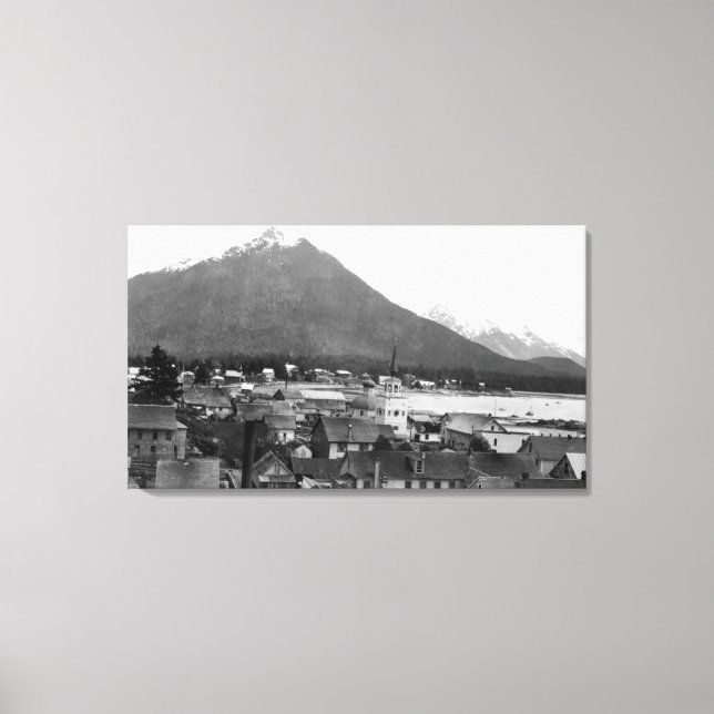Toile Vue de la ville de Sitka, Alaska PhotoSitka, AK (Recto)