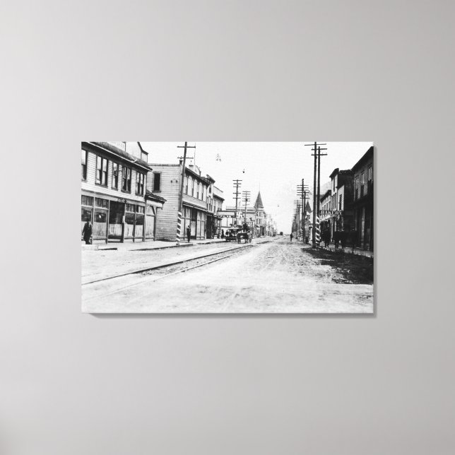 Toile Vue de la ville de Skagway, Alaska Photographie (Recto)