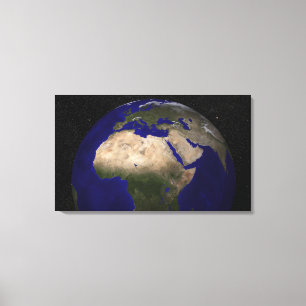 Toile Vue de l'Afrique, l'Europe, le Moyen-Orient, et