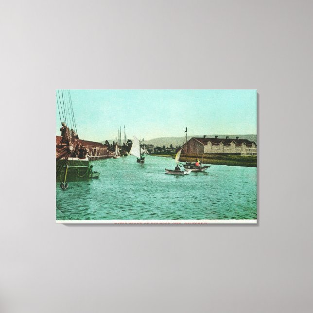 Toile Vue de l'eau FrontRedwood City, CA (Recto)