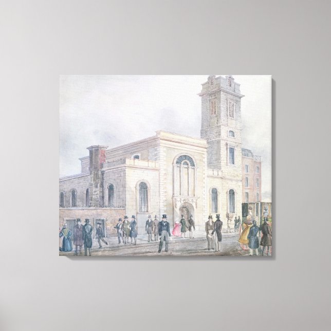 Toile Vue de l'église Saint-Bartholomée (Recto)