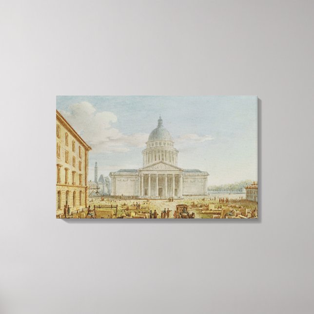 Toile Vue de l'église Saint-Geneviève, la (Recto)