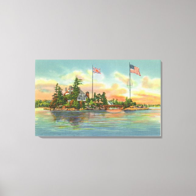 Toile Vue de l'île de Zavikon (Recto)