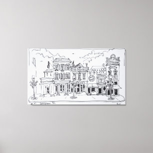 Toile Vue de M Street à Georgetown, Washington DC.