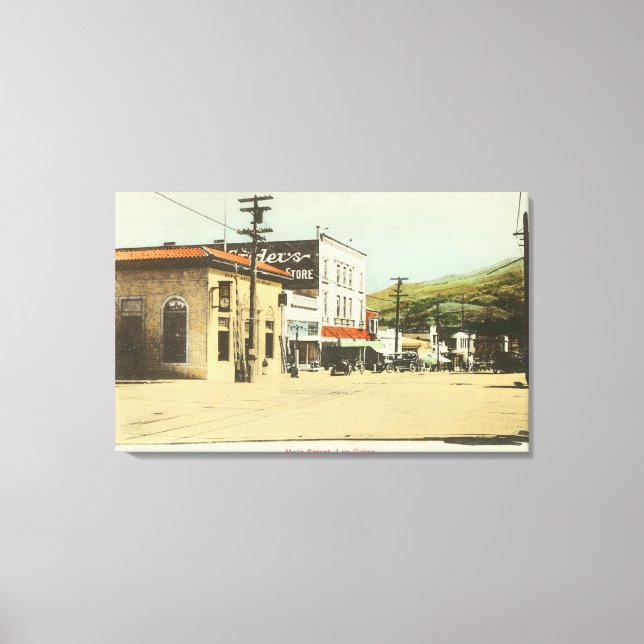 Toile Vue de Main StreetLos Gatos, CA 2 (Recto)