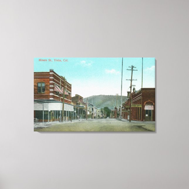 Toile Vue de Miners StreetYerka, CA (Recto)