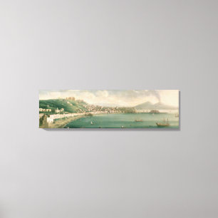 Toile Vue de Naples de l'ouest, 1730