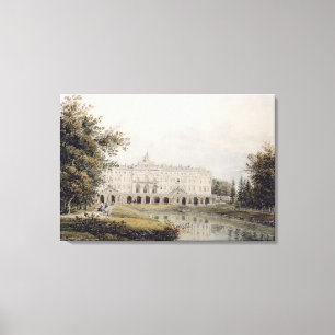 Toile Vue de palais de Strelna près de St Petersburg