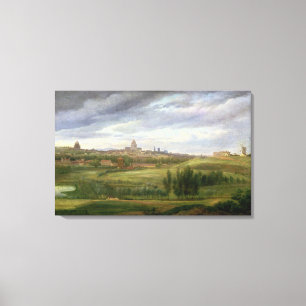 Toile Vue de Paris de butte Cailles aux., Gentilly