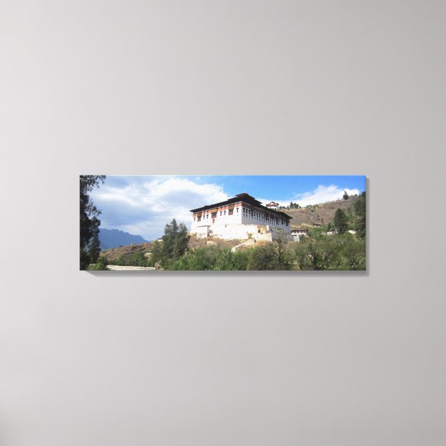 Toile vue de paro dzong (Recto)