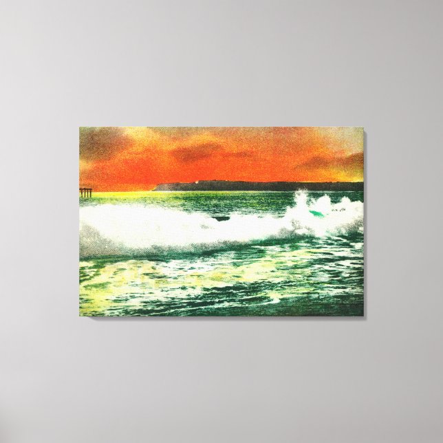 Toile Vue de Point Loma à SunsetCoronado, CA (Recto)